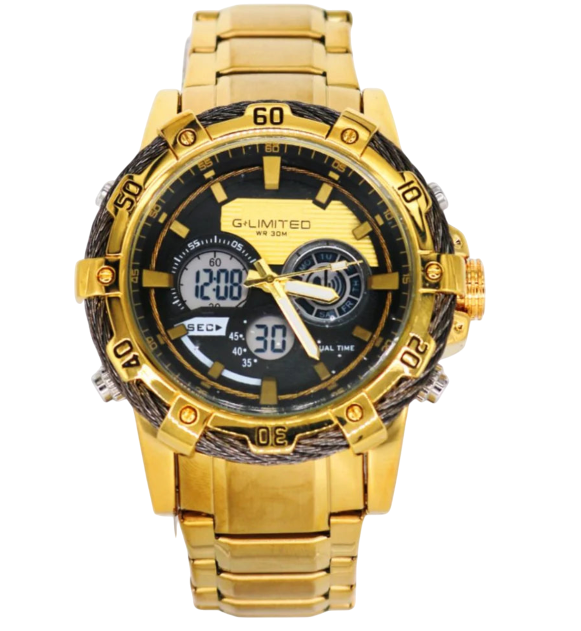 Reloj LIMITED GM09-4020 Elegante Acero Resistente - Dorado